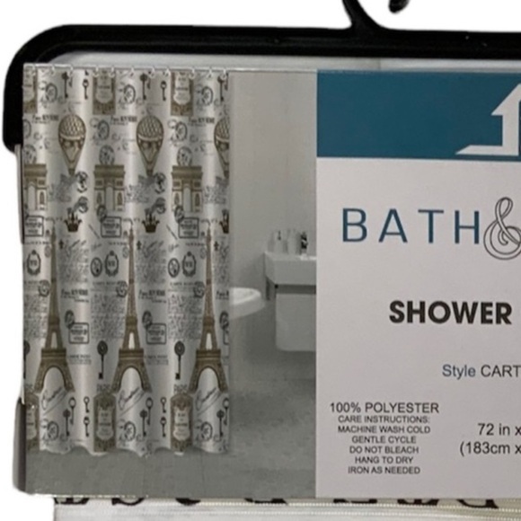 Eiffel Tower Paris Bathroom Ceramic Soap Dispenser Toothbrush Holder 2 Pieces - Picture 9 of 16